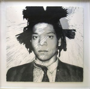 Mr.Brainwash シルクスクリーン額「Basquiat」／Mr.Brainwash ミスター・ブレインウォッシュのサムネール