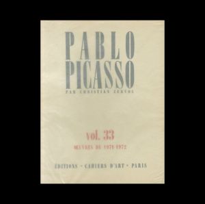 ピカソ　ゼルボス版カタログ・レゾネ　VOL.33／パブロ・ピカソ／(PABLO PICASSO PAR CHRISTIAN ZERVOS VOL. 33 (XXXIII):OEUVRES DE 1971 A 1972 / PABLO PICASSO)のサムネール