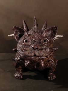 燻銀猫神（いぶしぎんねこがみ）／田崎太郎／(Smoked Silver Cat Statue / Taro Tasaki)のサムネール