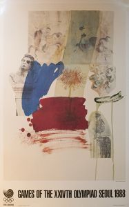 1988年 夏季 ソウル オリンピックポスター／ロバート・ラウシェンバーグ／(1988 Seoul Summer Olympic Poster / Robert Rauschenberg)のサムネール