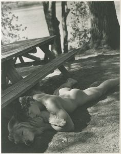 Claes and Little Bear at the campground on Bear Pond, Adirondack Park 【サイン入】／ブルース・ウェーバー／(Claes and Little Bear at the campground on Bear Pond, Adirondack Park 【Signed】 / Bruce Weber)のサムネール