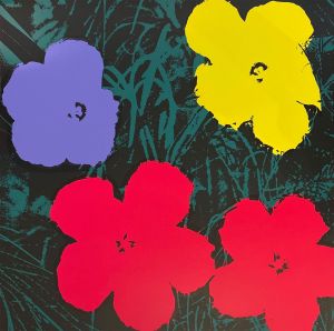 アンディ・ウォーホル　サンデー B. モーニング　フラワーズ(B)／アンディ・ウォーホル／(Andy Warhol Sunday B. Morning Flowers(B) / Andy Warhol)のサムネール