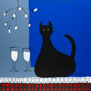 Cat in blue roomのサムネール