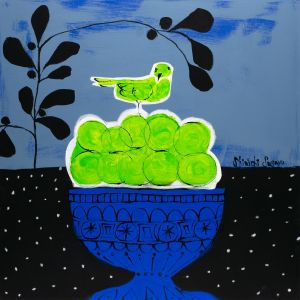 Grapes and a birdのサムネール