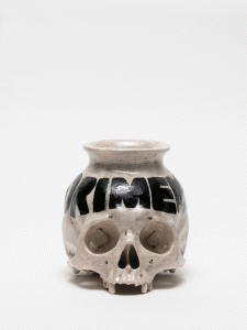 PAINTED SKULLPTURE 壺／丸岡和吾／(PAINTED SKULLPTURE Pot / Kazumichi Maruoka)のサムネール