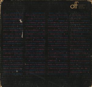 off 第1号 visual dummy quarterly photography / 発行：市川英夫、中上千里夫、和田豊　文：松岡正剛